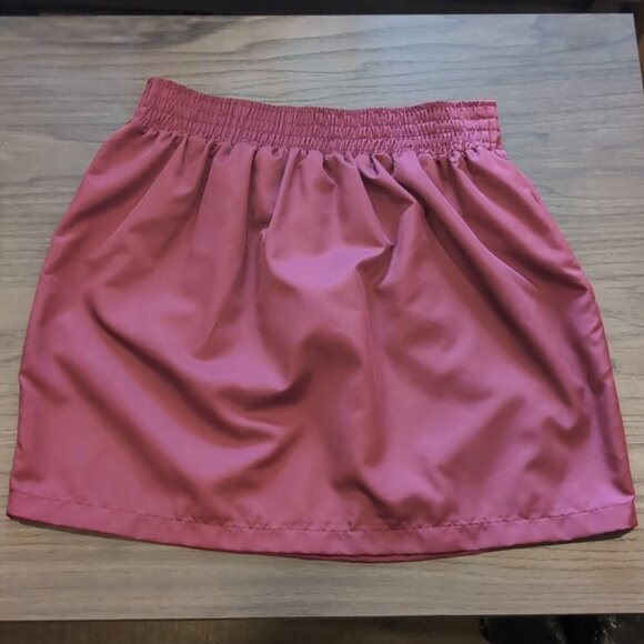 3/$20 American Apparel Sporty Skirt Burgundy Mini A-Line Active Pull On Large - Picture 5 of 8
